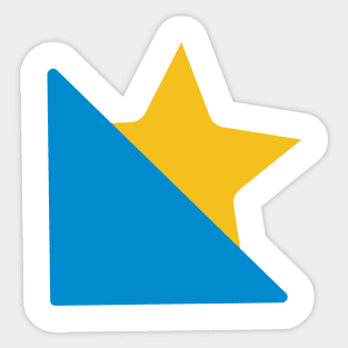 The Starry Triangle Sticker